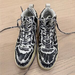 MARNI VEJA Black and White High-Tops